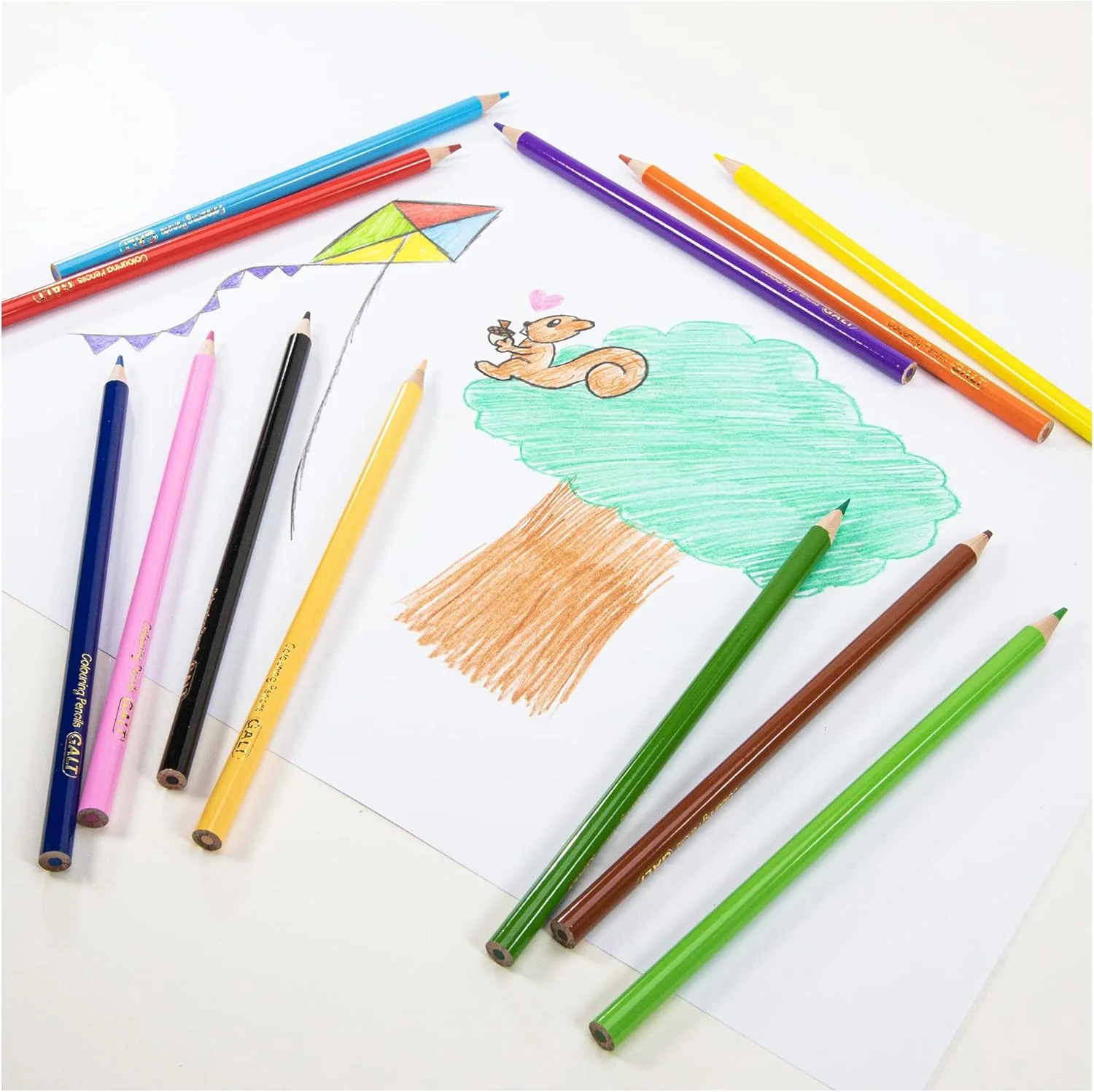12 Colouring Pencils - Galt Toys - Image 4