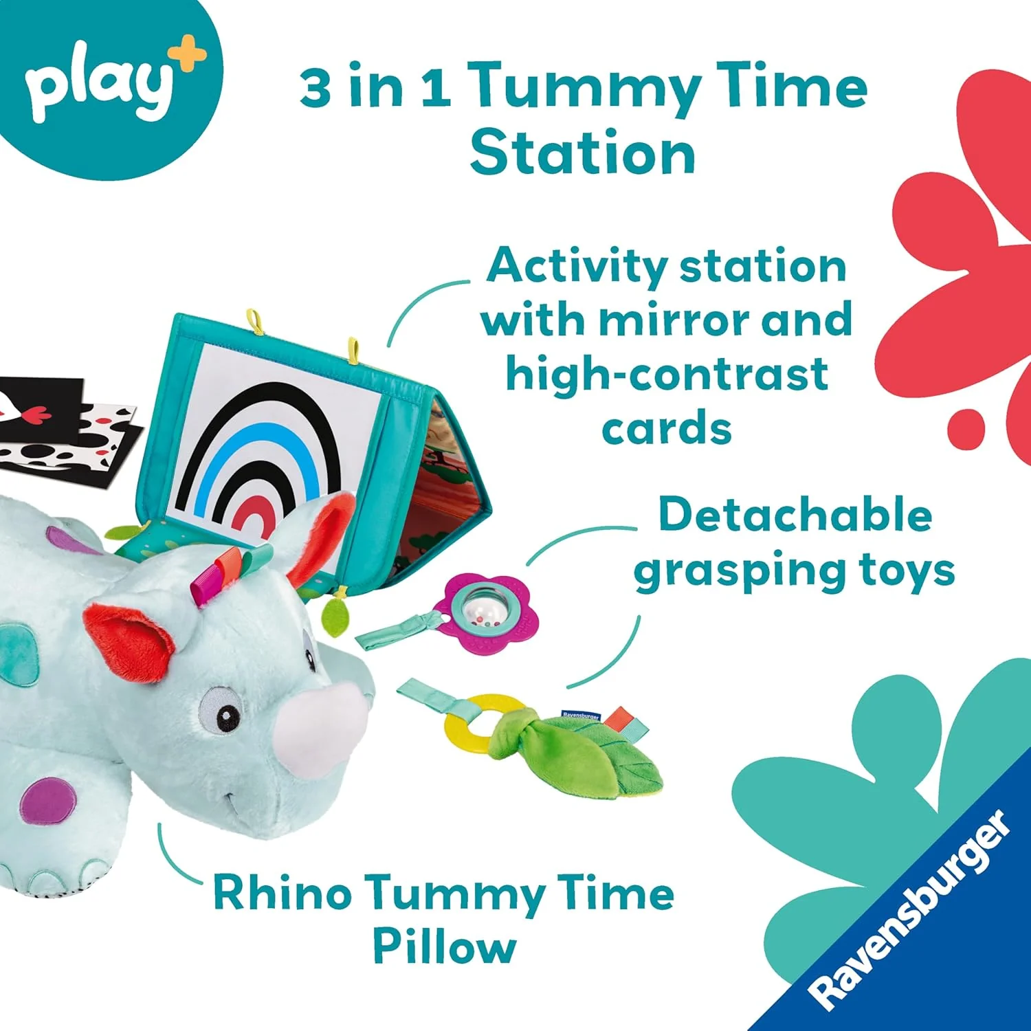 3 In 1 Rhino Tummy Time Station - Image 4
