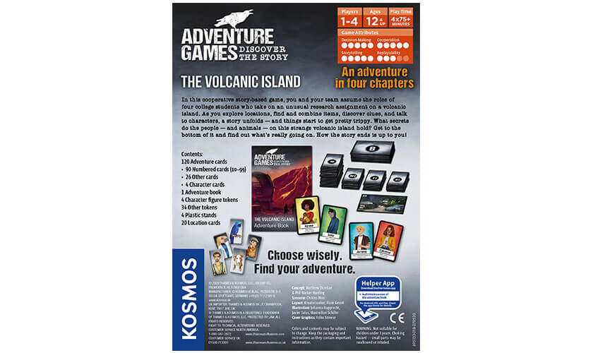 Adventure Games The Volcanic Island| Thames and Kosmos| Cooperative Board Game| 1-4 Players | Ages 12+ | - Image 2