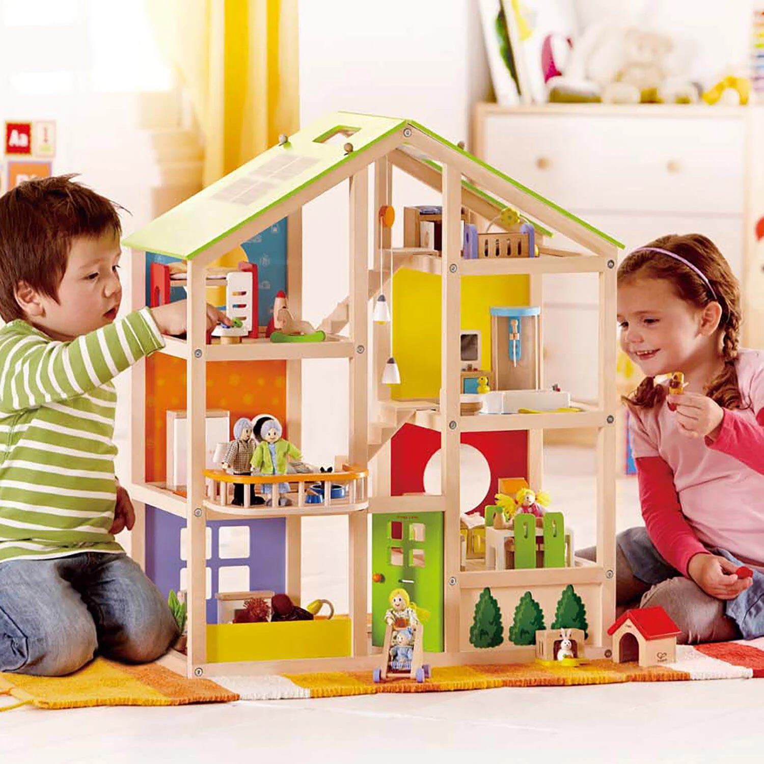 All Season Doll House Fully Furnished Hape - Image 2