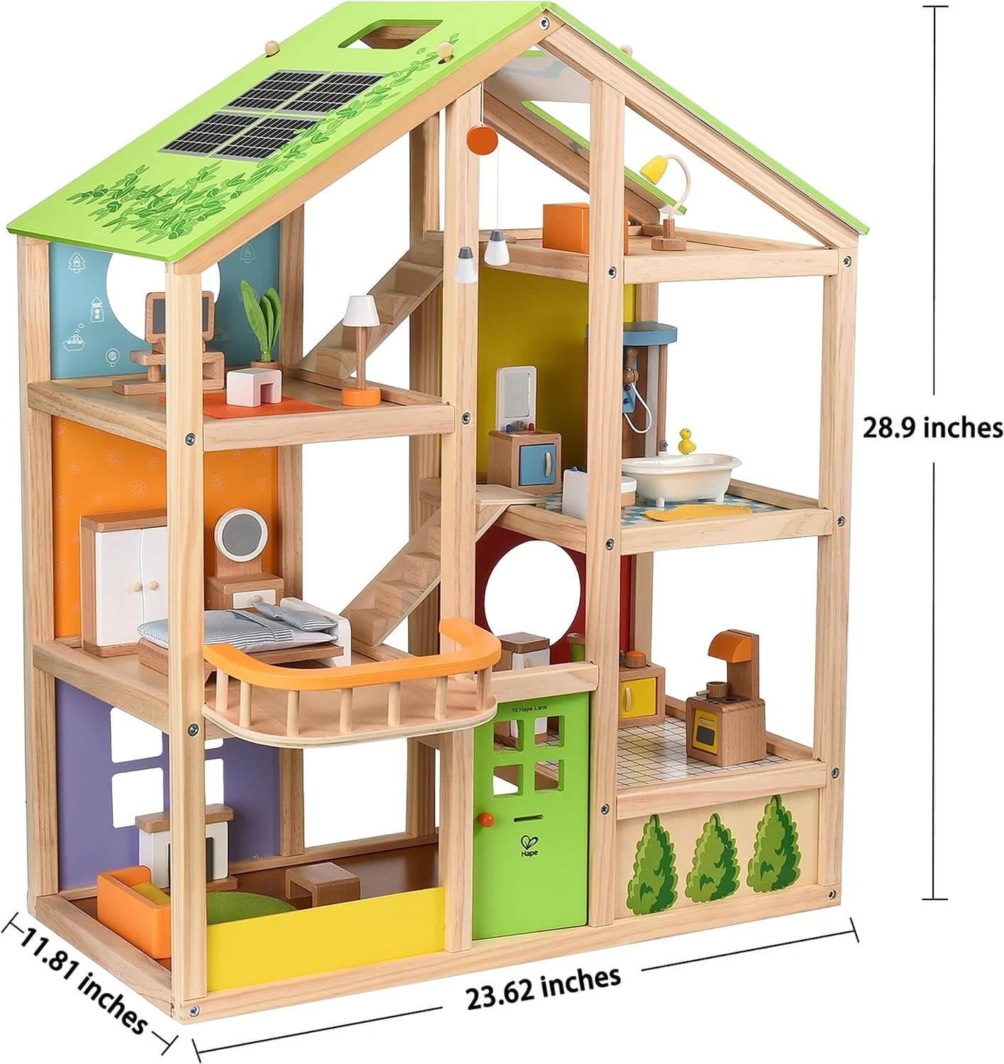 All Season Doll House Fully Furnished Hape - Image 4