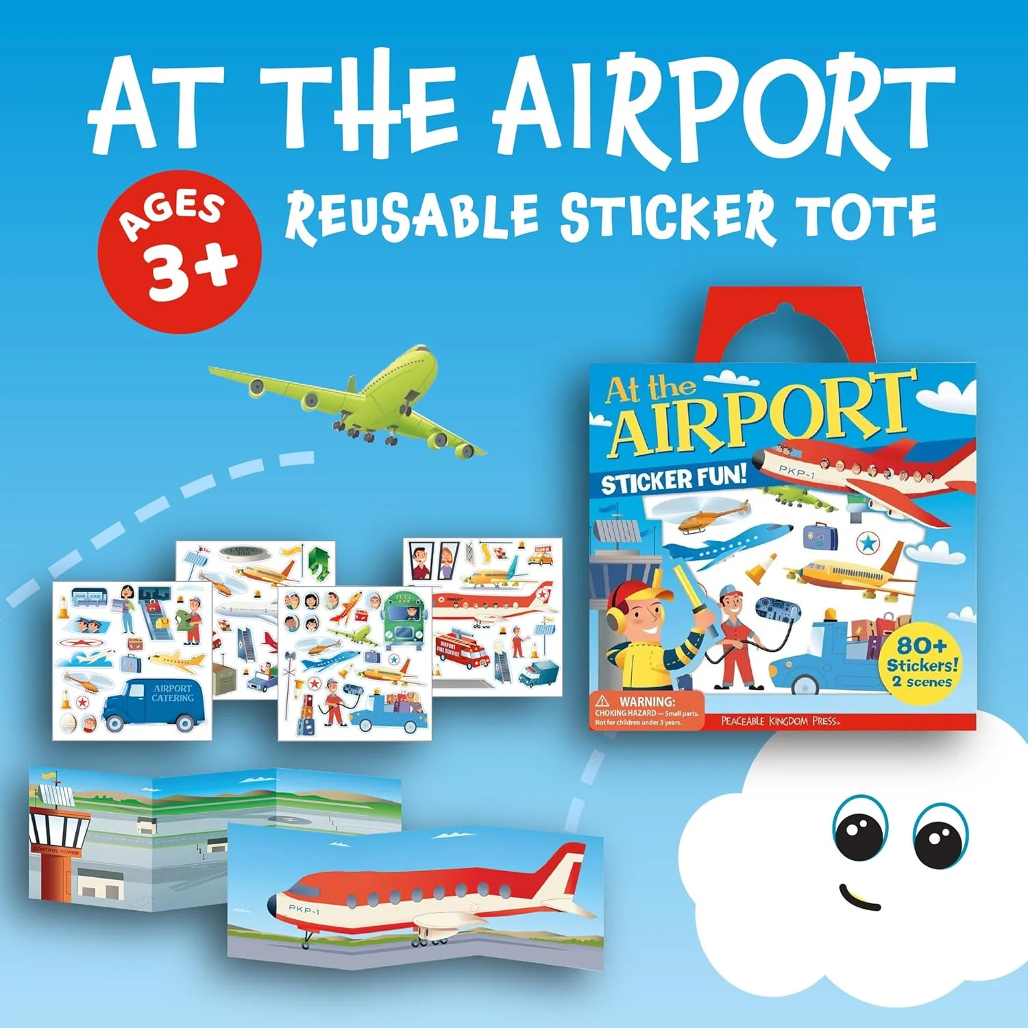 Sticker Fun! 'at The Airport' Reusable Sticker Tote - Image 2