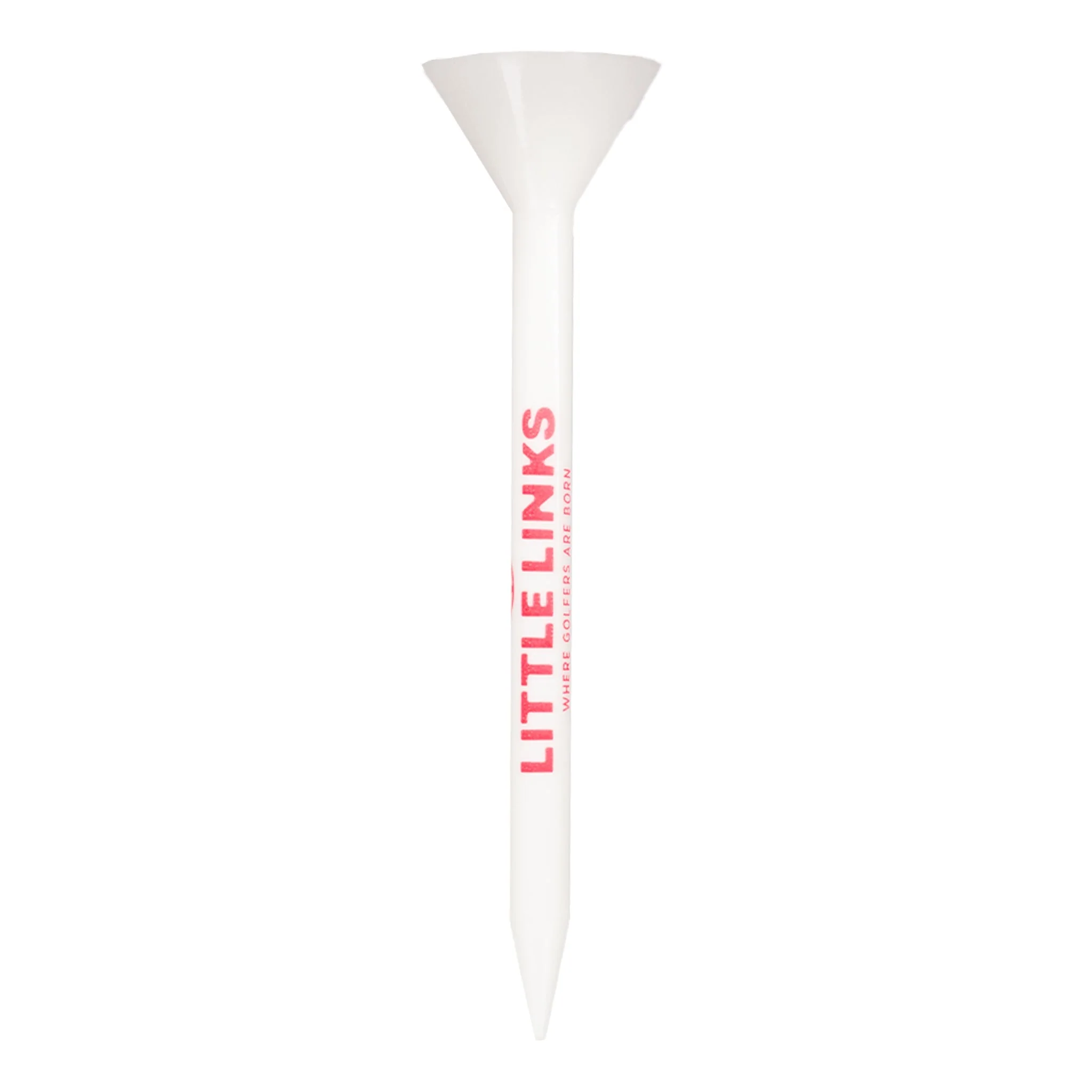 Big Cup Golf Tees - 25 Pack - Red & White - Image 3
