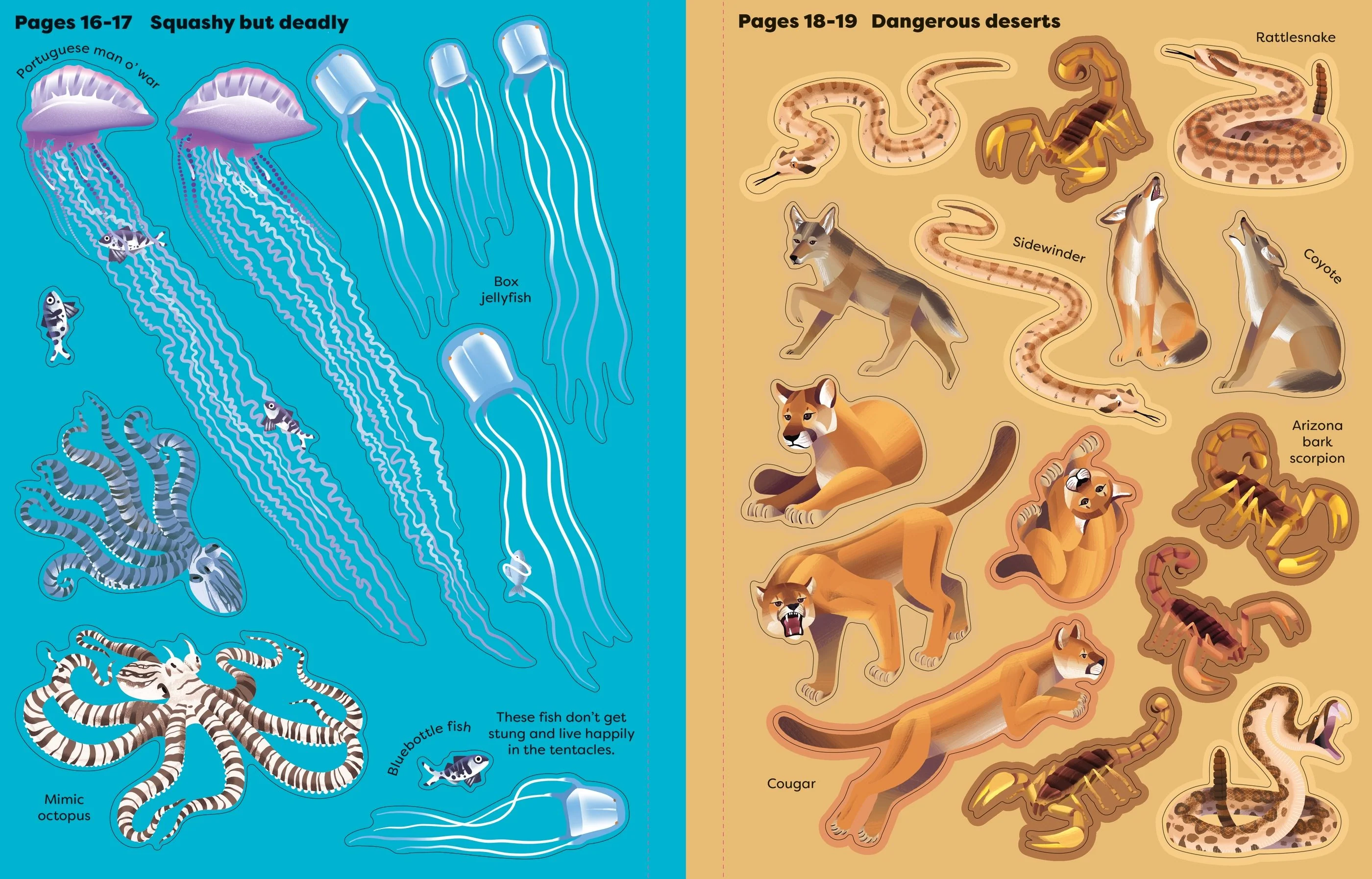 Big Sticker Book Deadly Animals - Image 3