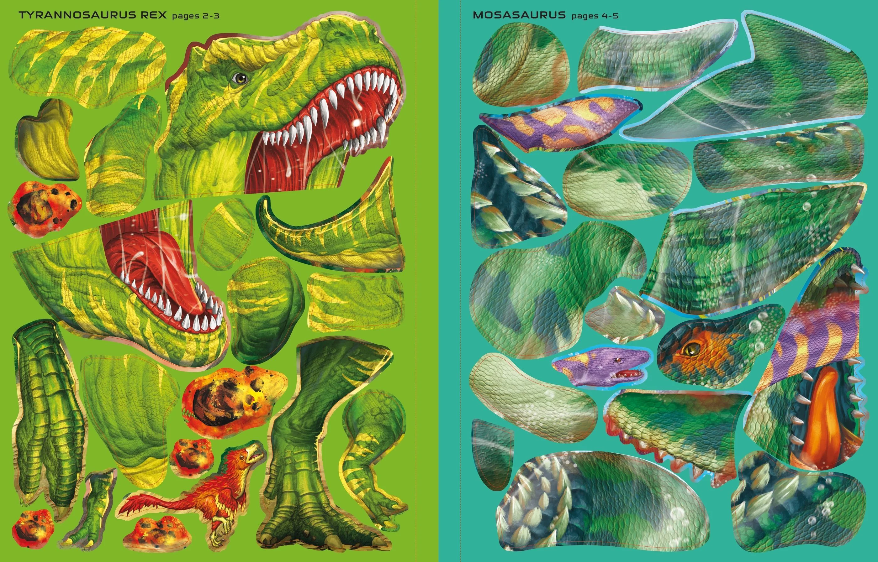 Build Your Own T. Rex and Other Dinosaurs Sticker Book - Image 2