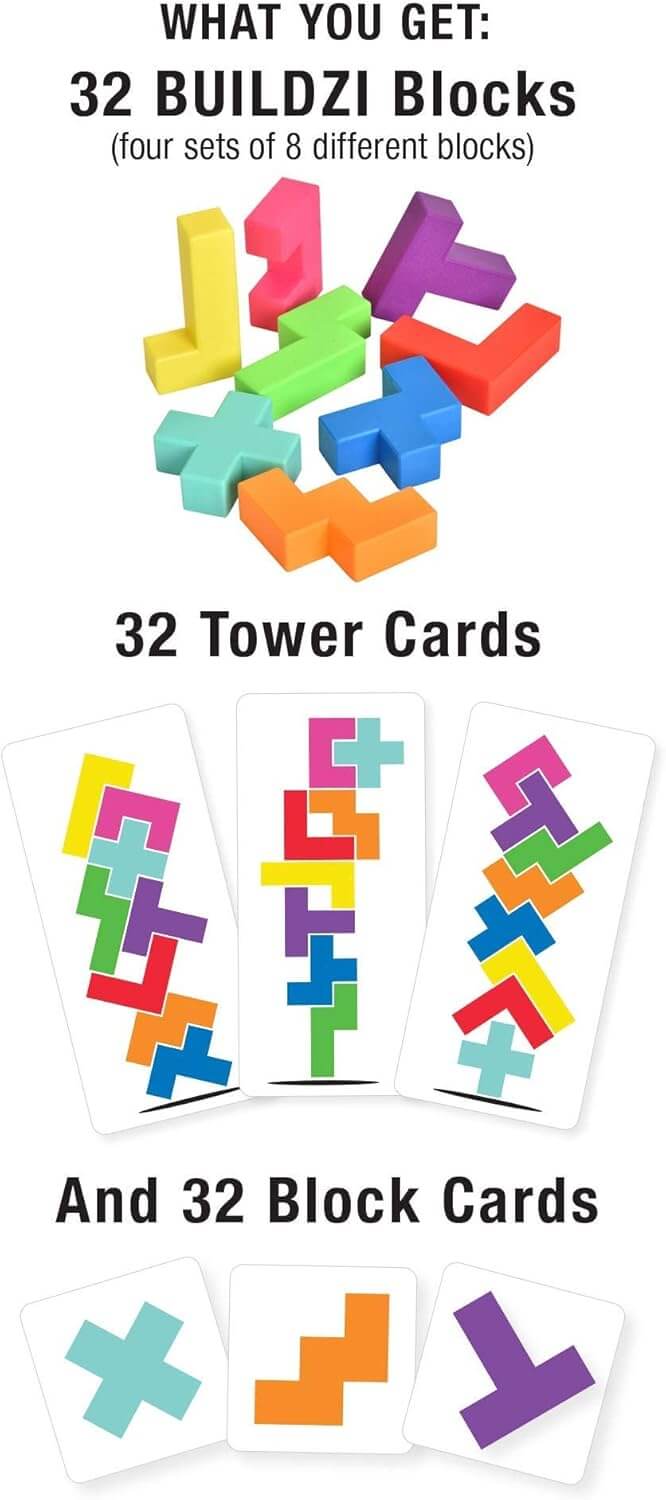 Buildzi | Speed Stacking Game | Ages 6+ | 2-4 Players | 10 Minutes Playing Time - Image 4