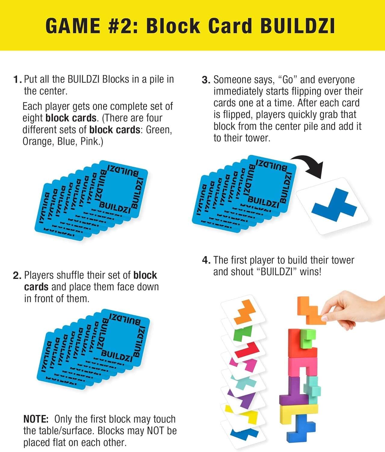 Buildzi | Speed Stacking Game | Ages 6+ | 2-4 Players | 10 Minutes Playing Time - Image 6