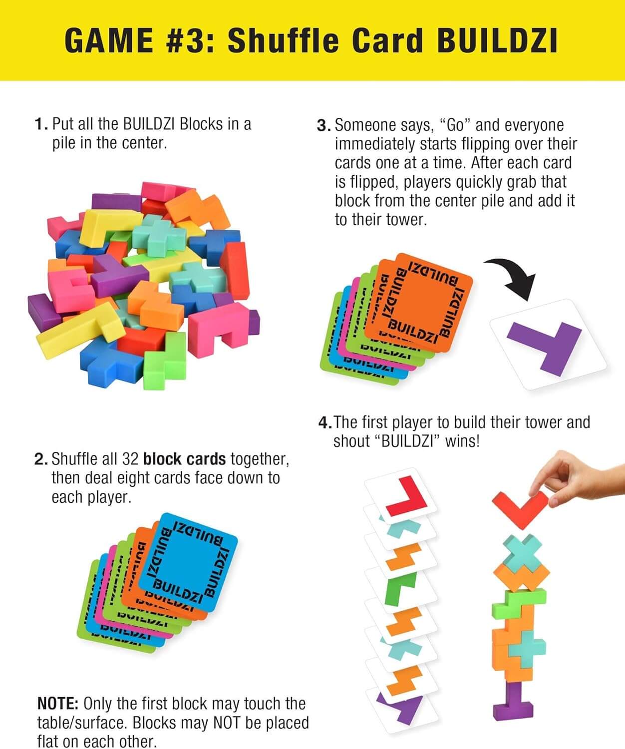 Buildzi | Speed Stacking Game | Ages 6+ | 2-4 Players | 10 Minutes Playing Time - Image 7
