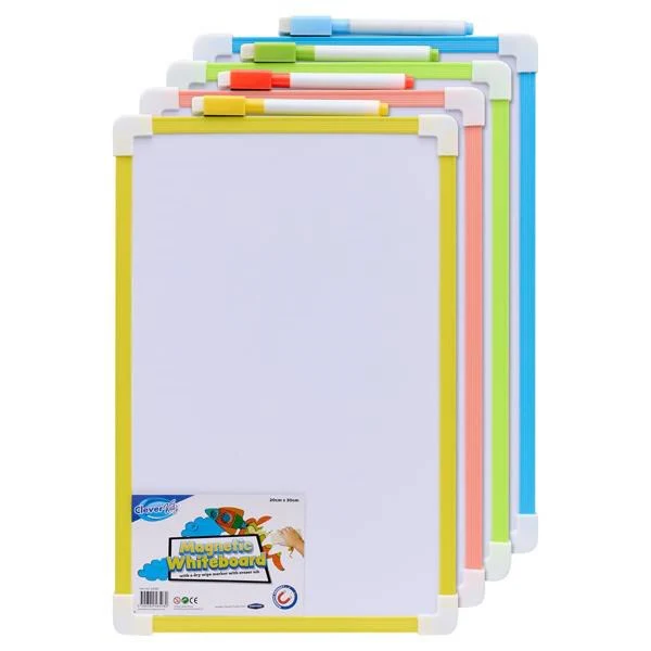 Clever Kidz Magnetic Dry Wipe Whiteboard with marker