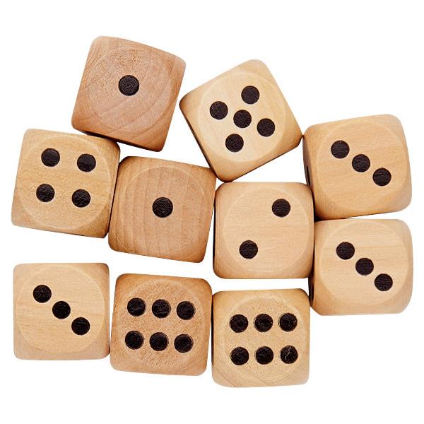 Clever Kidz Pkt10 25Mm Wooden Dice Dots - Image 3