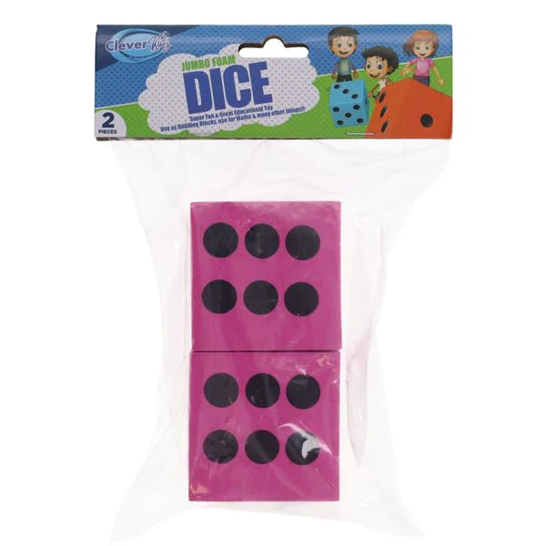 Clever Kidz Pkt2 Learn And Play Giant Dice - Image 2