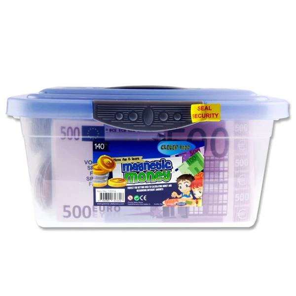 Clever Kidz Tub 140 Magnetic Pp Euro Money Teaching Set Asst - Image 3
