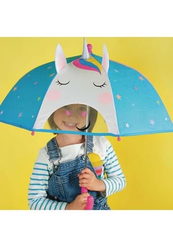 Colour Changing 3D Umbrella - Rainbow Unicorn - Image 3