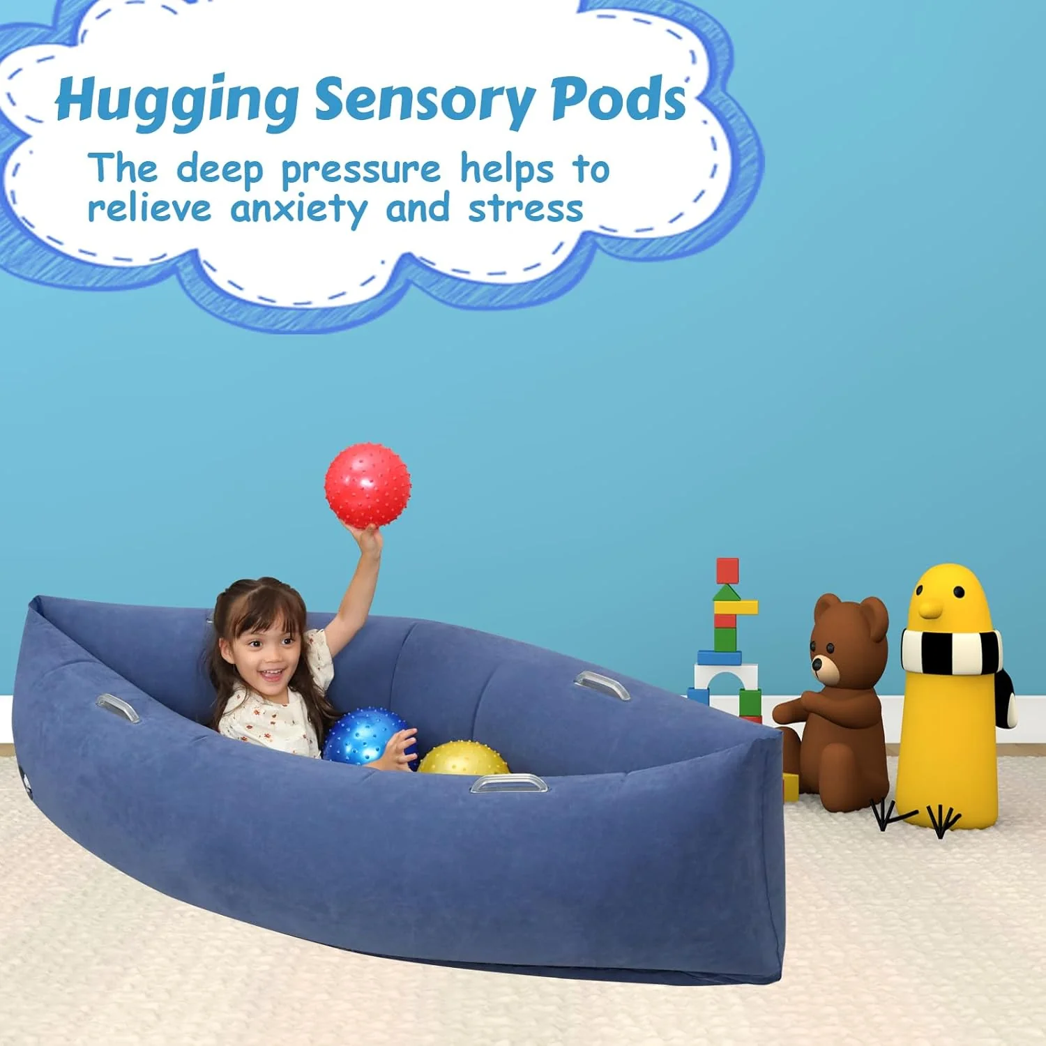 Comfy Peapod - Inflatable Sensory Pod - 60" - Image 3