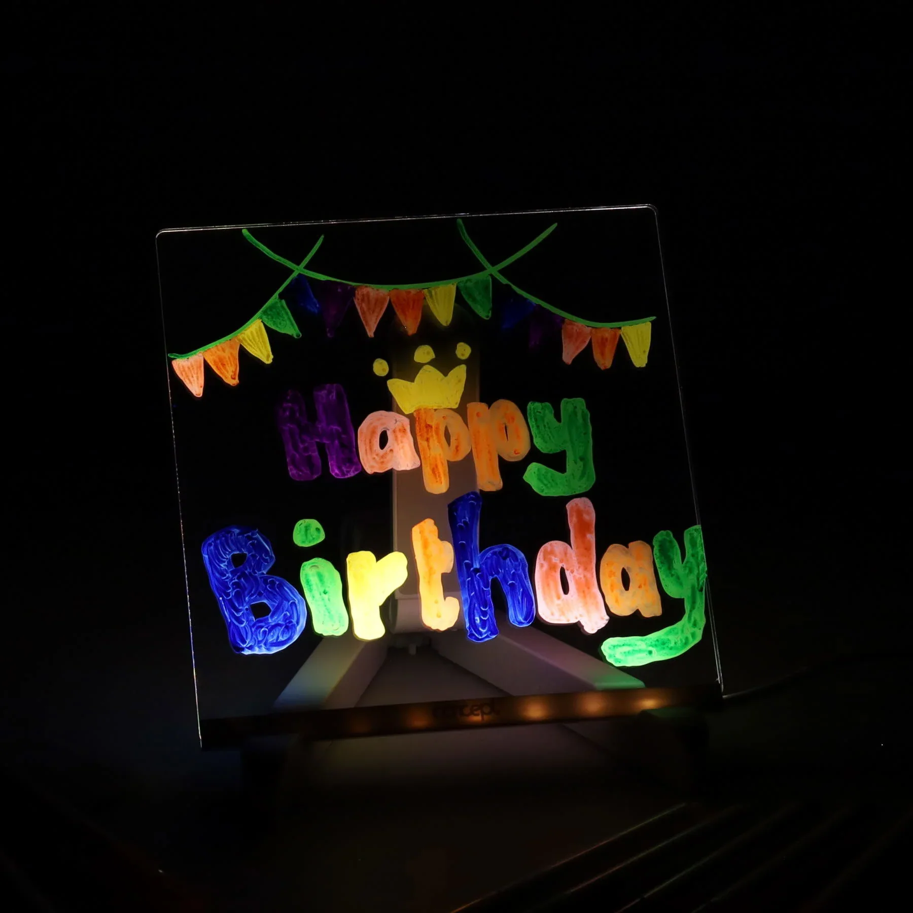 Concept Acrylic LED Notice Board (150mm x 150mm) - Image 5