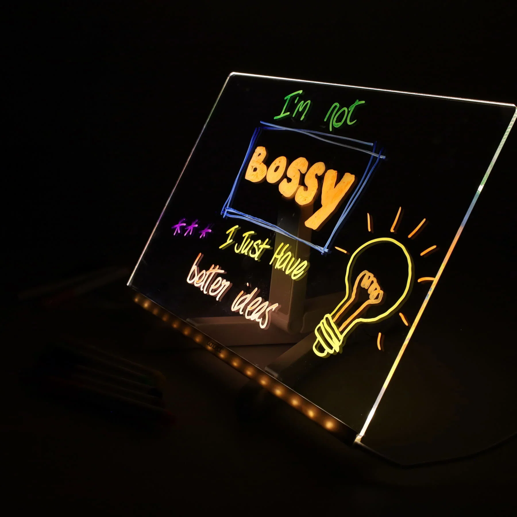 Concept Acrylic LED Notice Board 200mmx300m - Image 2