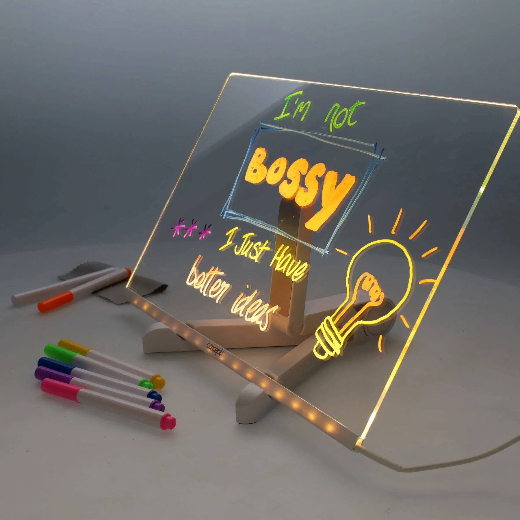 Concept Acrylic LED Notice Board 200mmx300m - Image 3