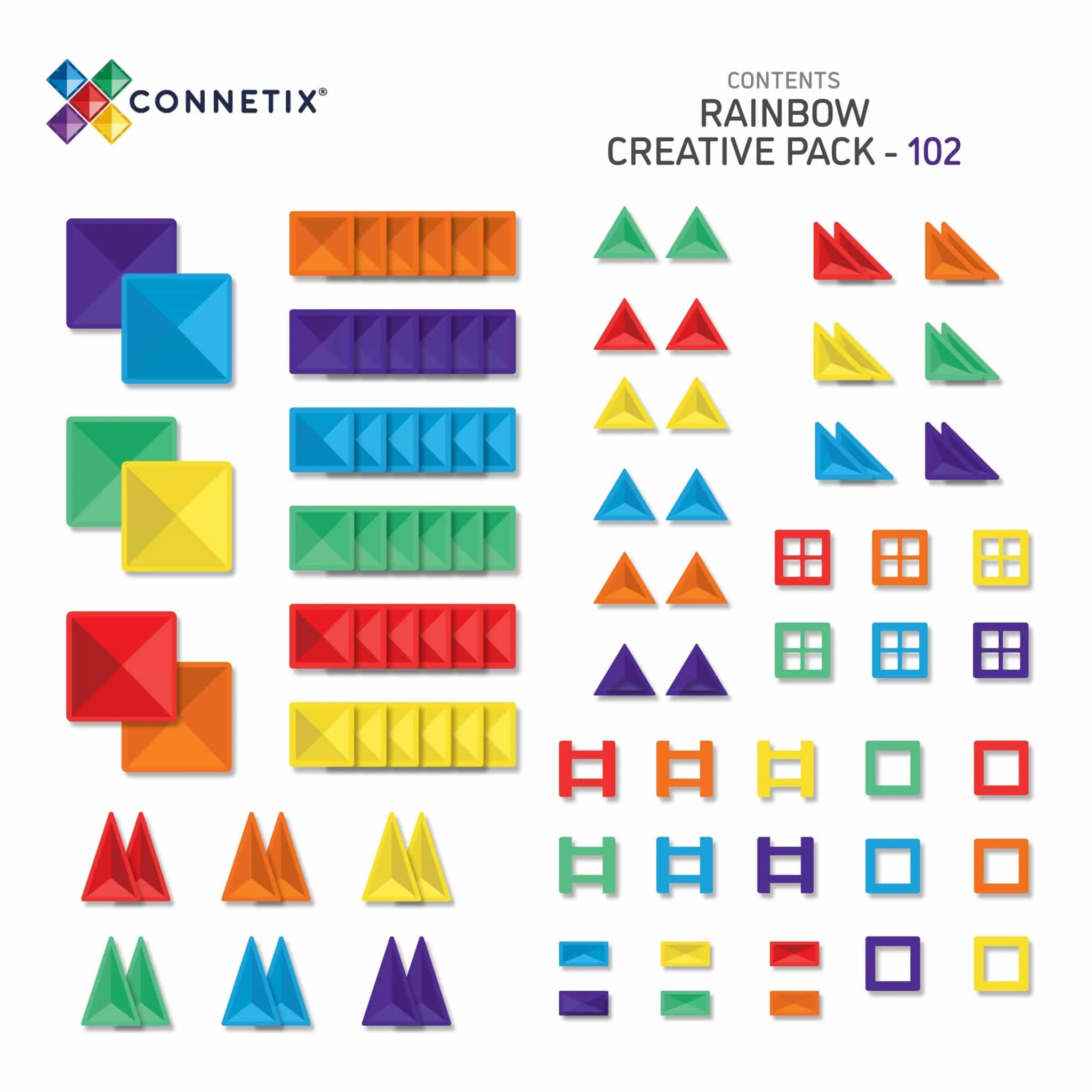 Connetix Magnetic Tiles 102 Piece Creative Set - Image 4