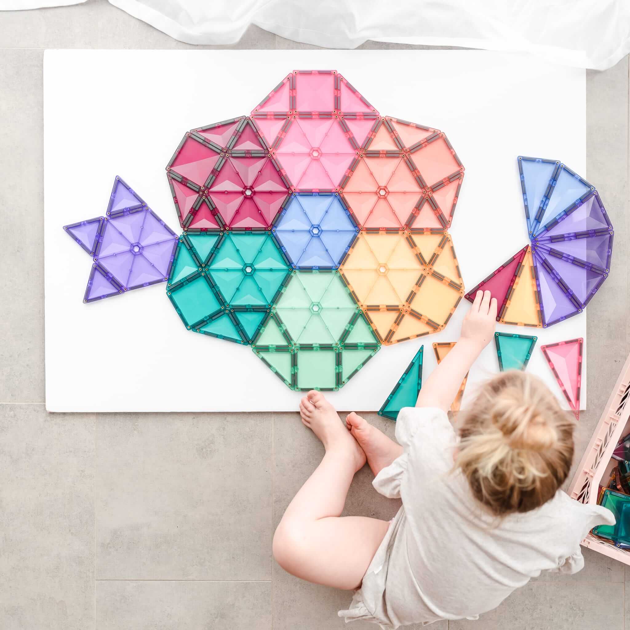 Connetix Magnetic Tiles 202 Piece Pastel Mega Pack - Image 3