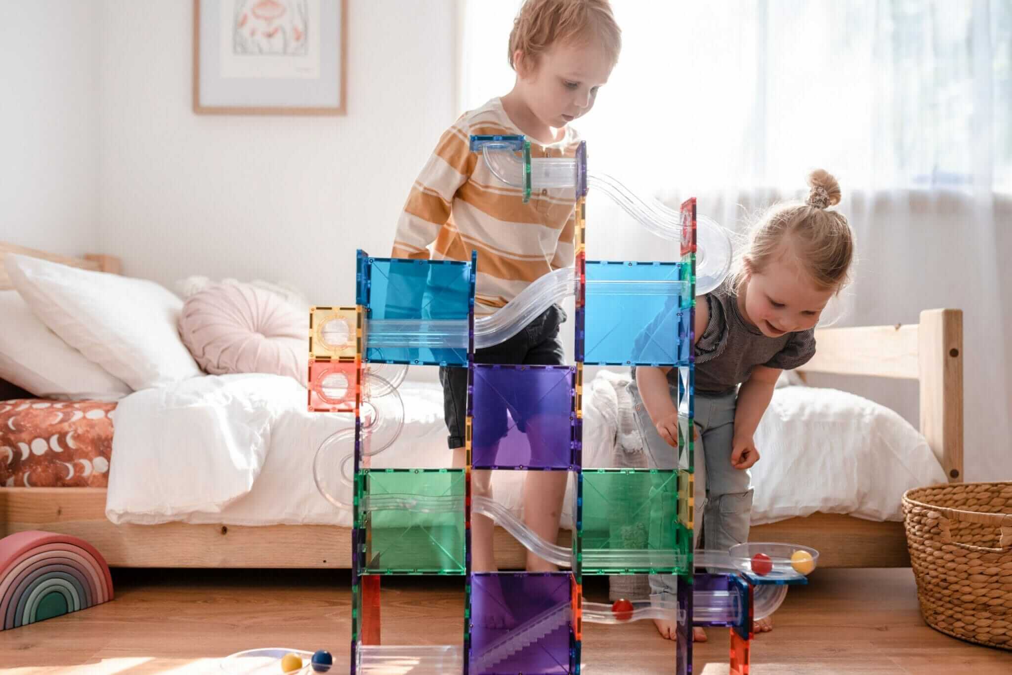 Connetix Magnetic Tiles 92 Piece Ball Run Pack - Image 6