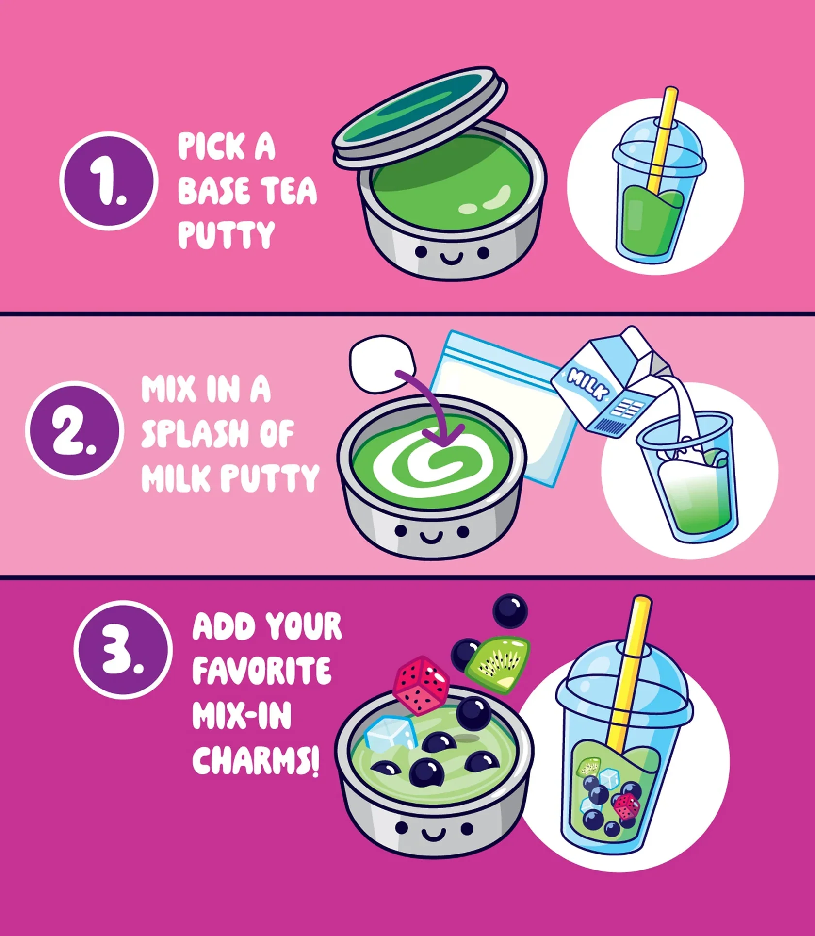 Crazy Aaron's Mixed by Me Boba Thinking Putty Kit - Image 2