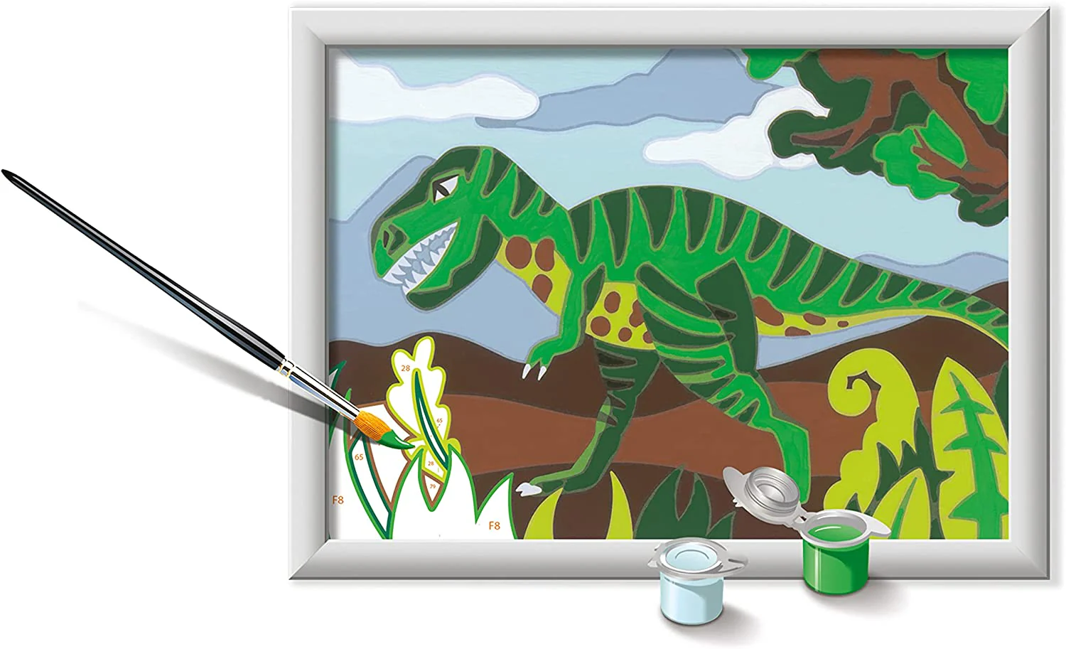 CreArt Roaming Dinosaurs Paint by Numbers - Ravensburger - Image 2