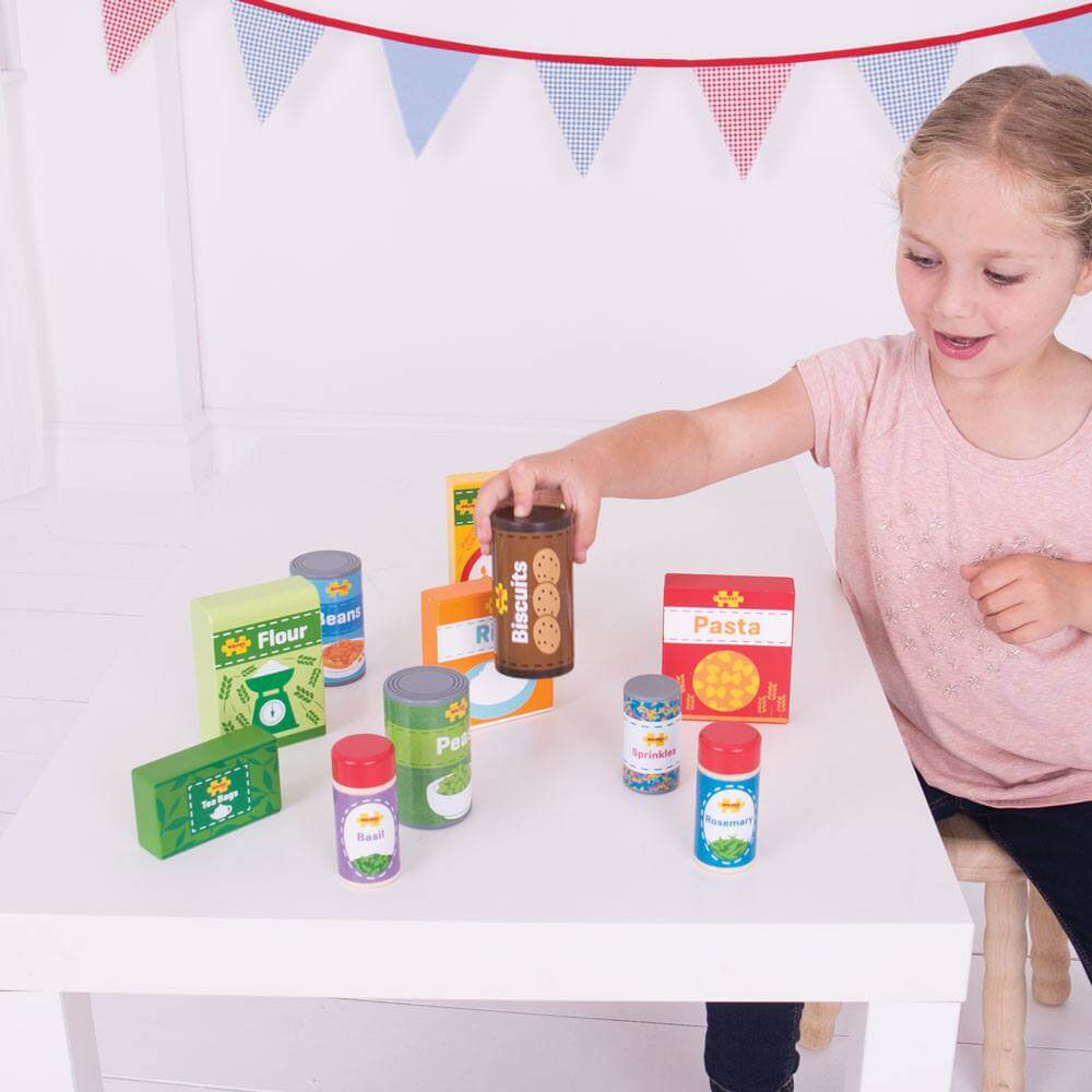 Cupboard Groceries Wooden Play Food - Image 3