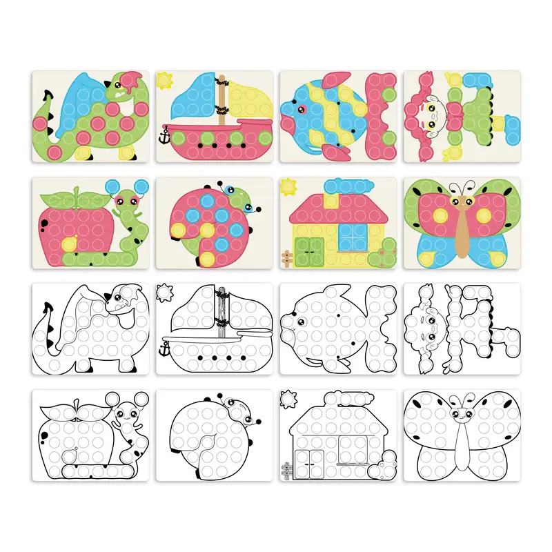 Jumbo Peg Board Fantacolour Junior Eco - Image 3