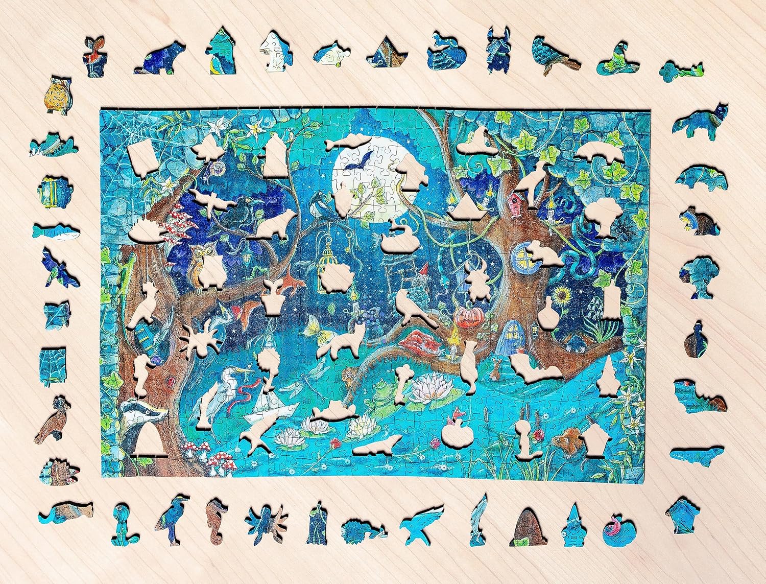 Fantasy Forest 500 PC Ravensburger Wooden Puzzle - Image 3