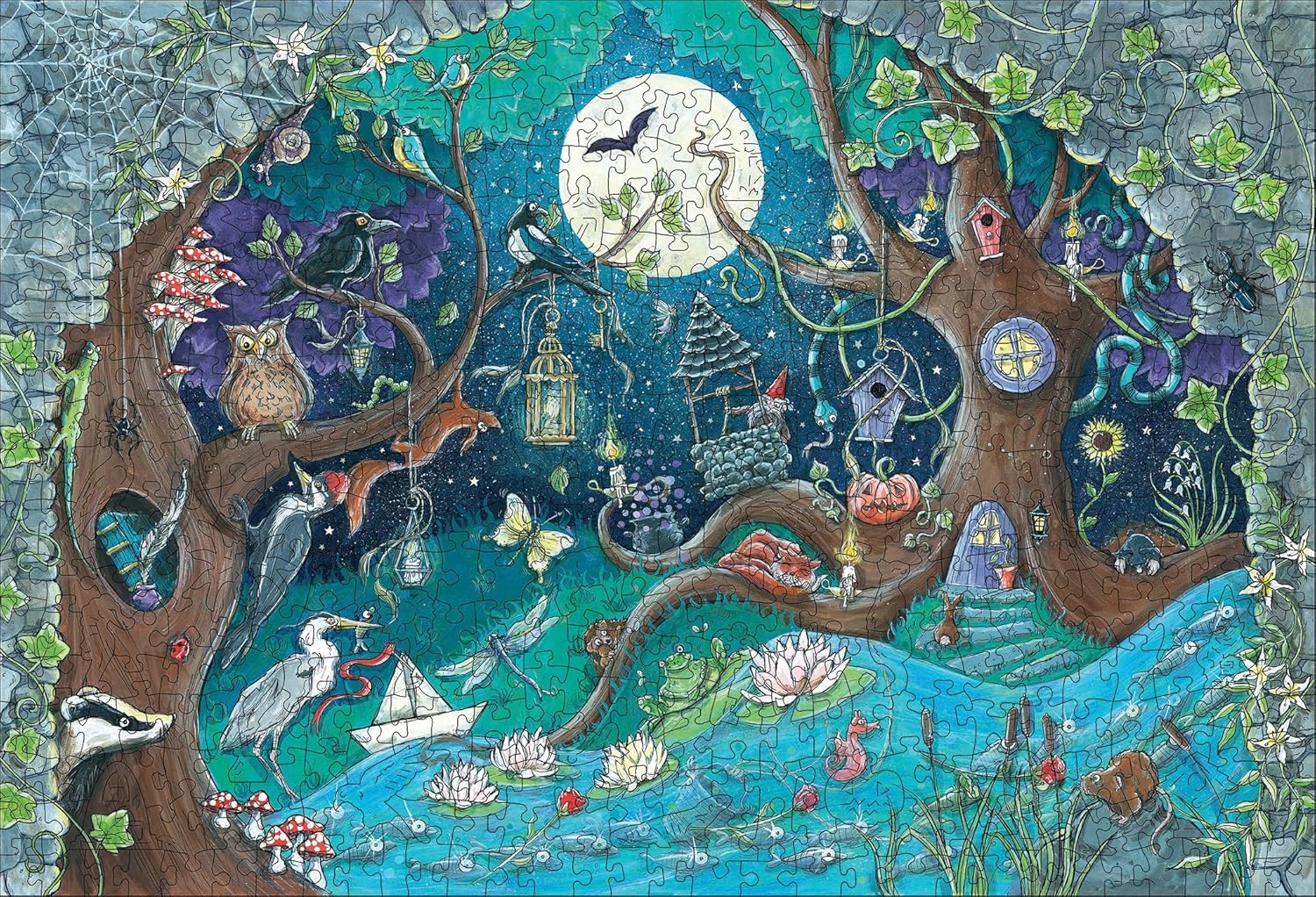 Fantasy Forest 500 PC Ravensburger Wooden Puzzle - Image 7