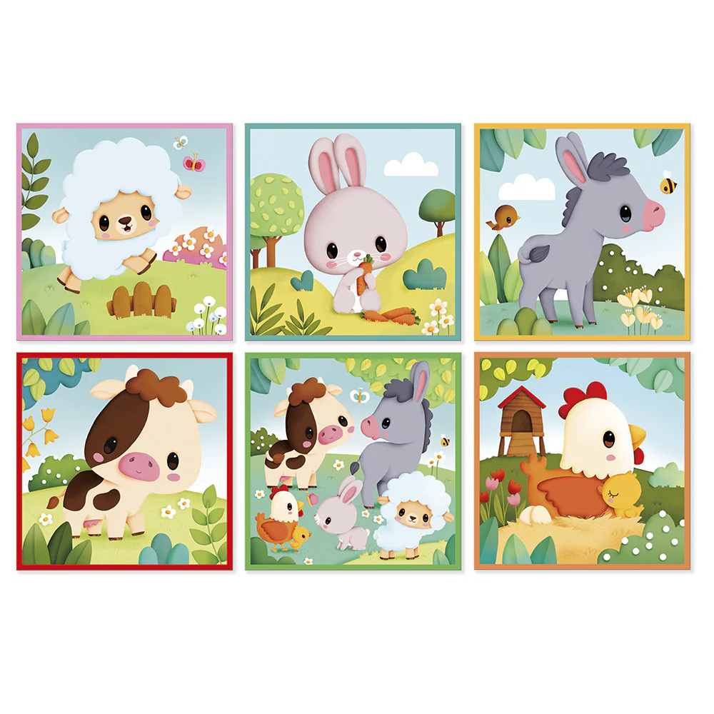 Farm Animals Cardboard Blocks - Image 2
