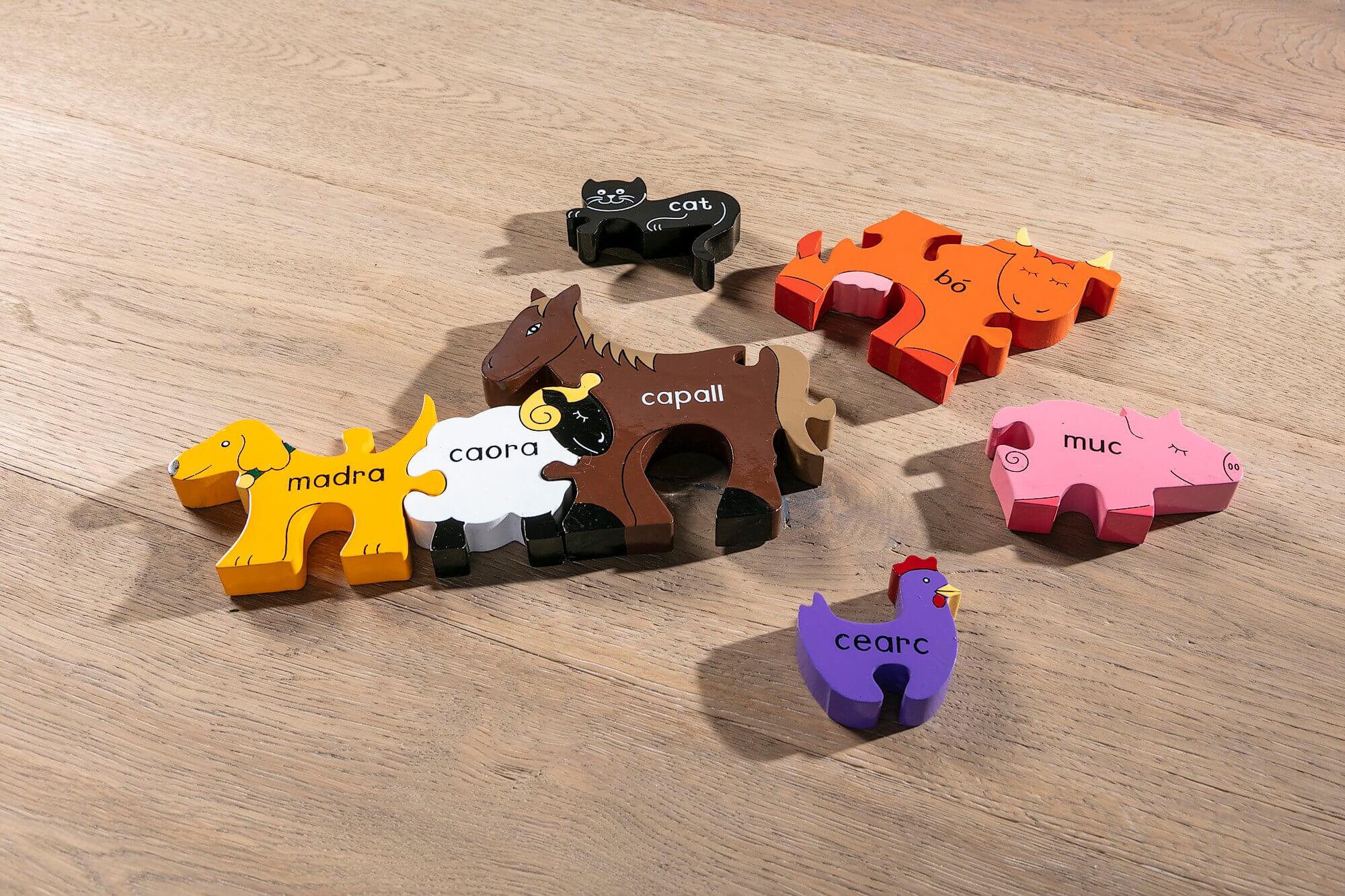 Farm Animals in Irish Jigsaw Puzzle (As Gaeilge) - Image 3