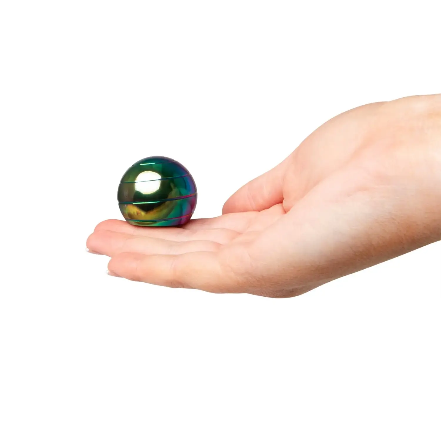 Fidgix Spinning Sphere – Metal Sensory Fidget Toy - Image 3