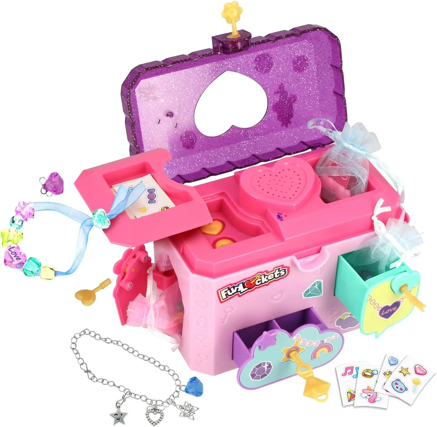 Fun lockets secret jewellery box with message recorder - Image 2