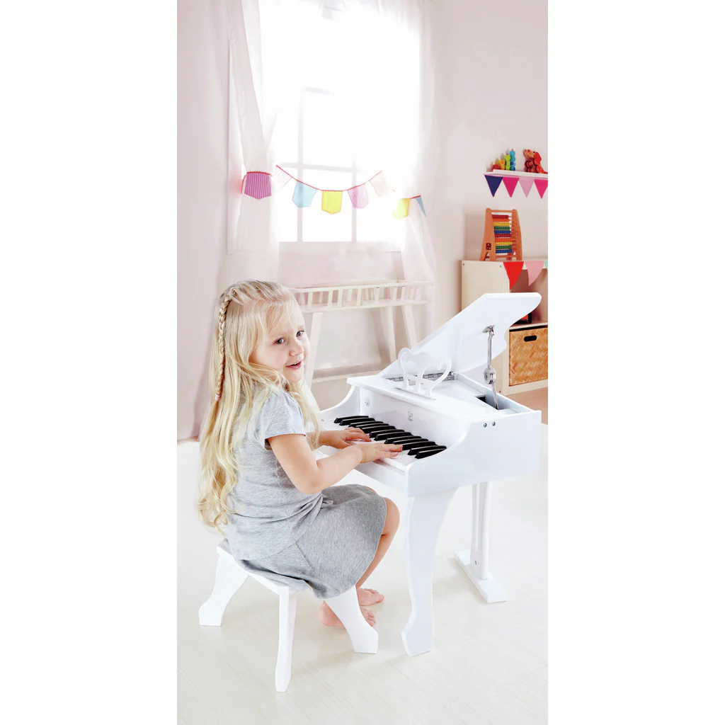 Hape Deluxe Grand Piano - White - Image 6