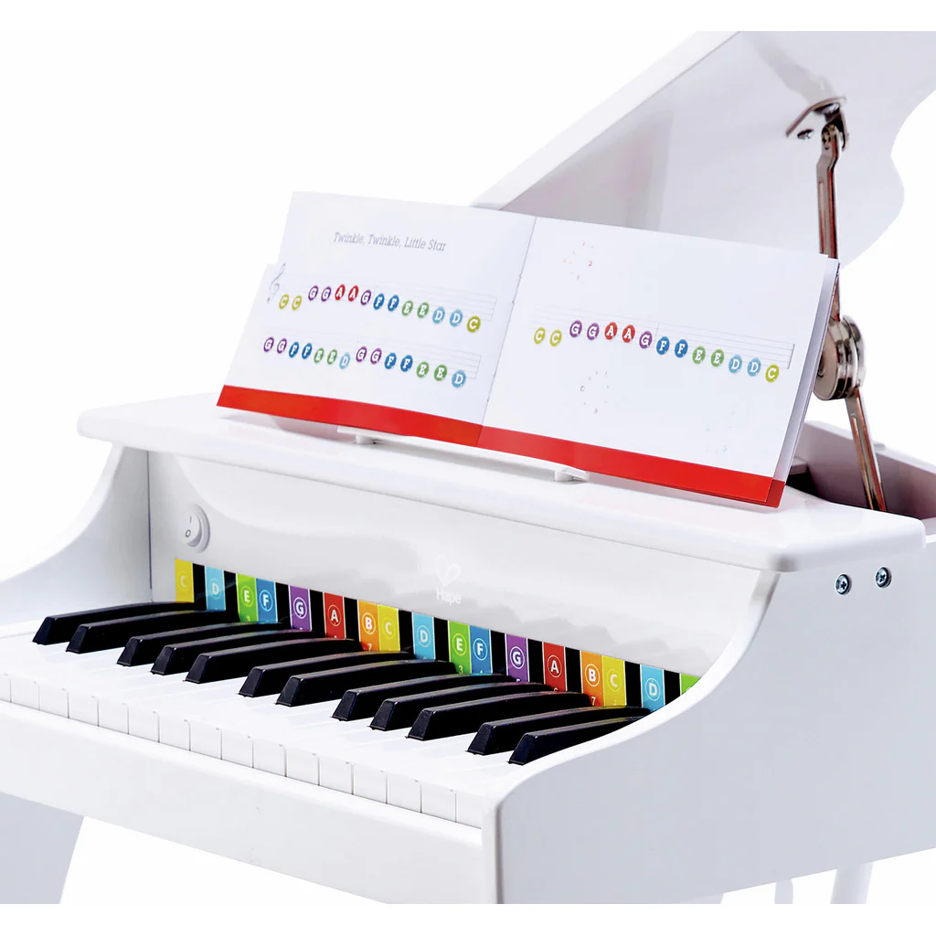 Hape Deluxe Grand Piano - White - Image 7