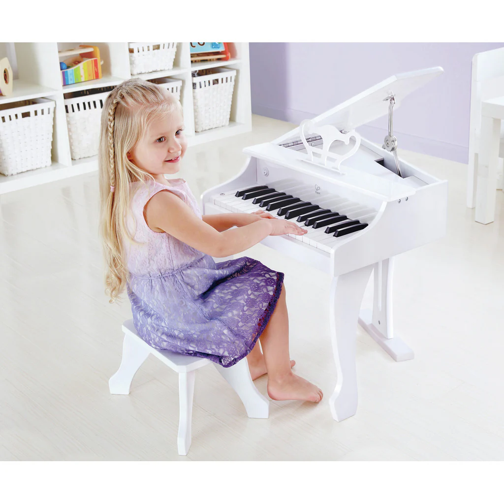 Hape Deluxe Grand Piano - White - Image 8