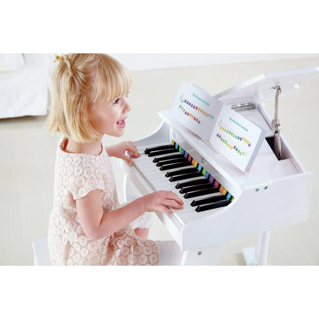 Hape Deluxe Grand Piano - White - Image 9
