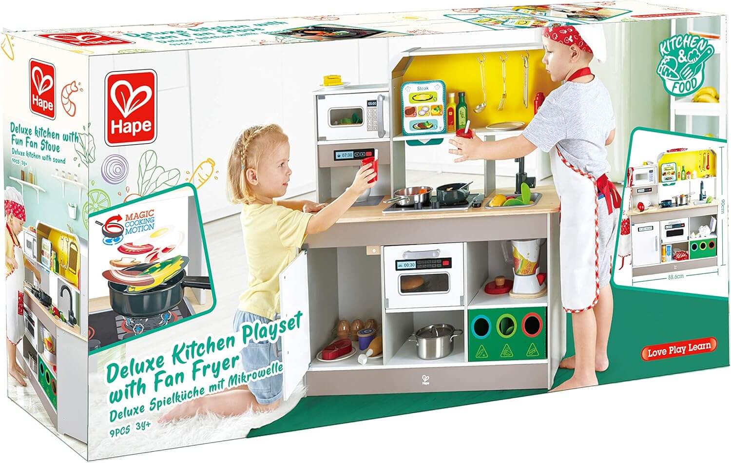 Hape Deluxe Kitchen Playset With Fan Fryer - Image 5
