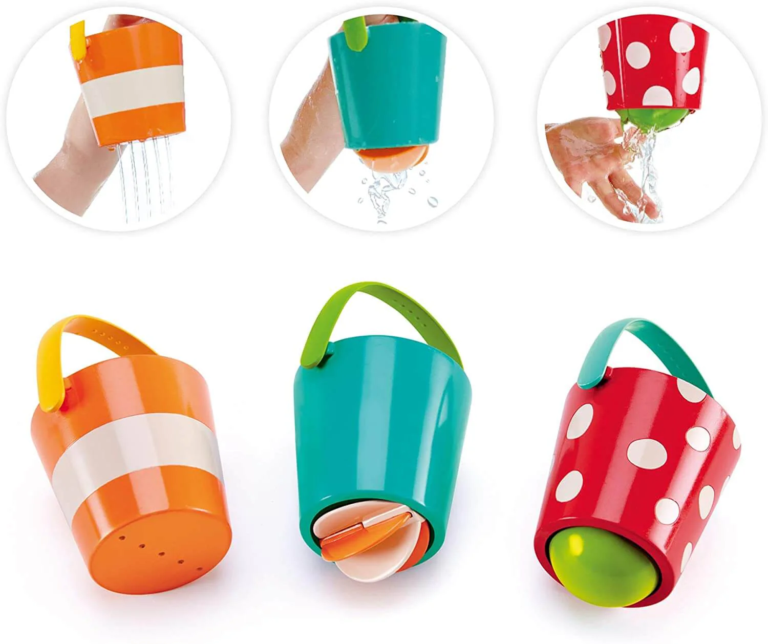 Hape Happy Bath Buckets Set - Image 2