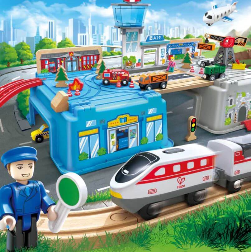 Hape Super Cityscape Transport Bucket Set - Image 4