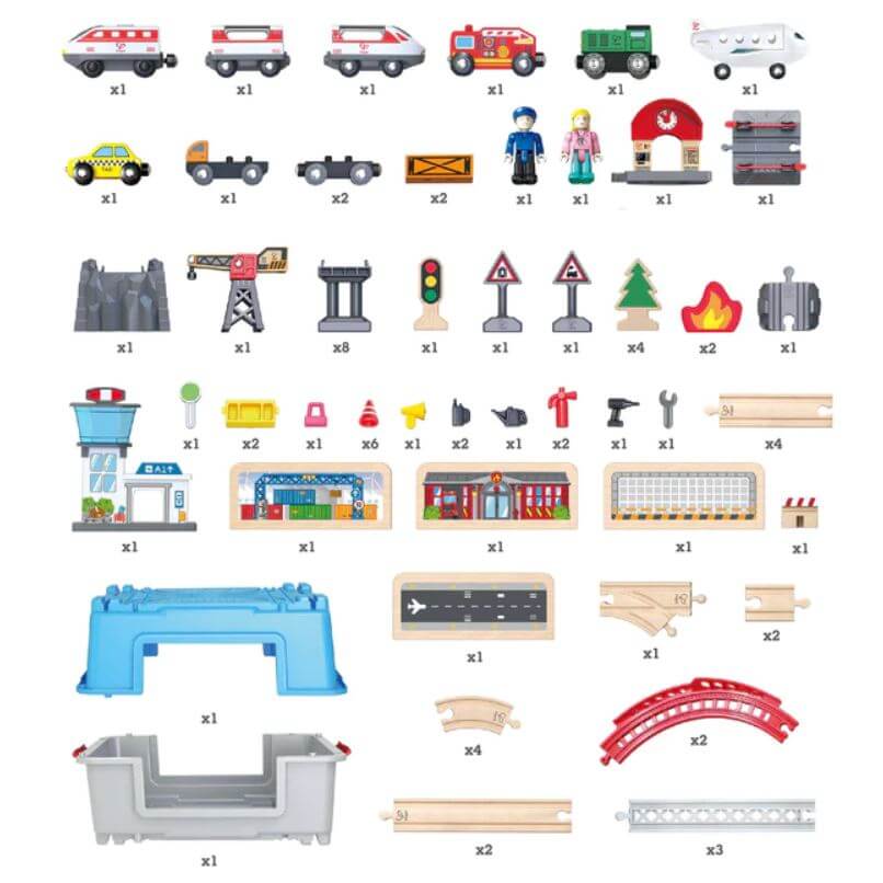 Hape Super Cityscape Transport Bucket Set - Image 8