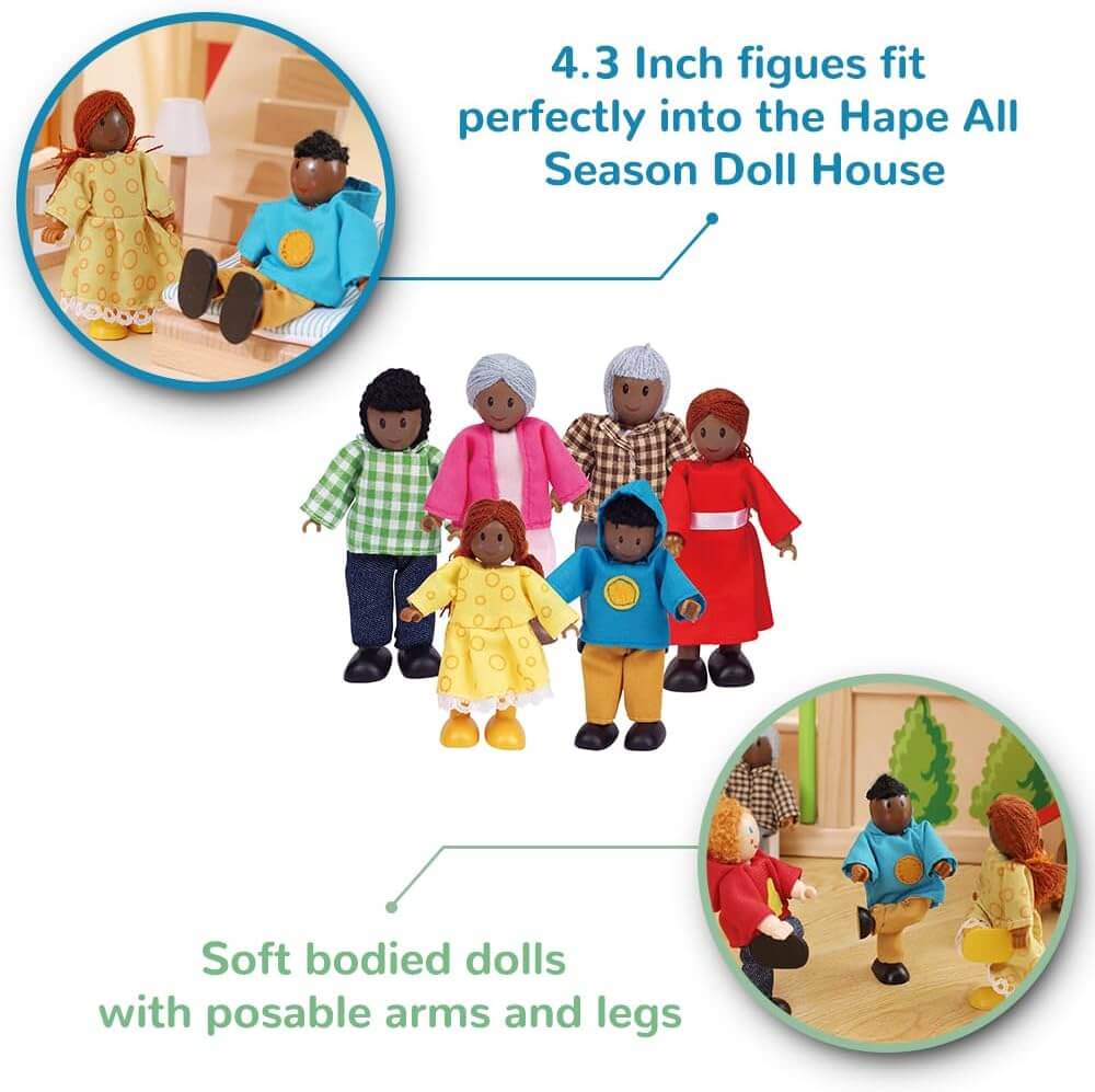 Happy Family - African American Dolls For Doll House - Image 3