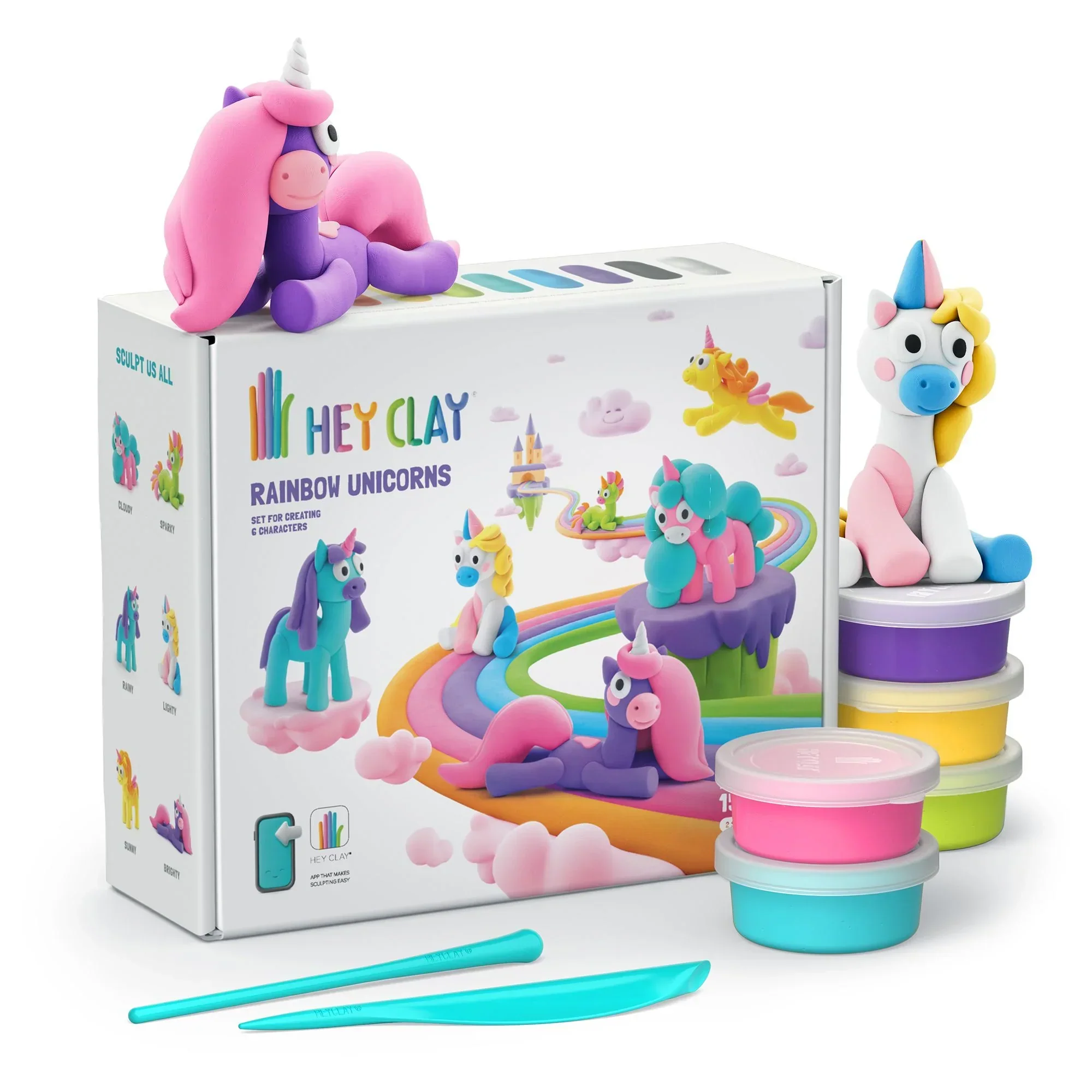 Hey Clay Unicorns 15 can Set
