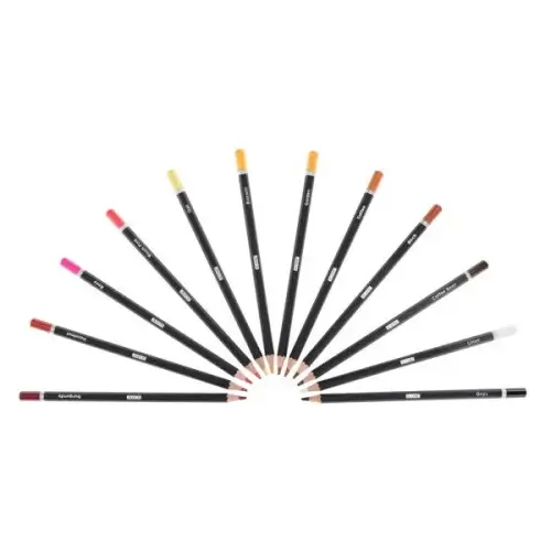 Icon 12 Skin‑Toned Colouring Pencils – Tin Box - Image 7