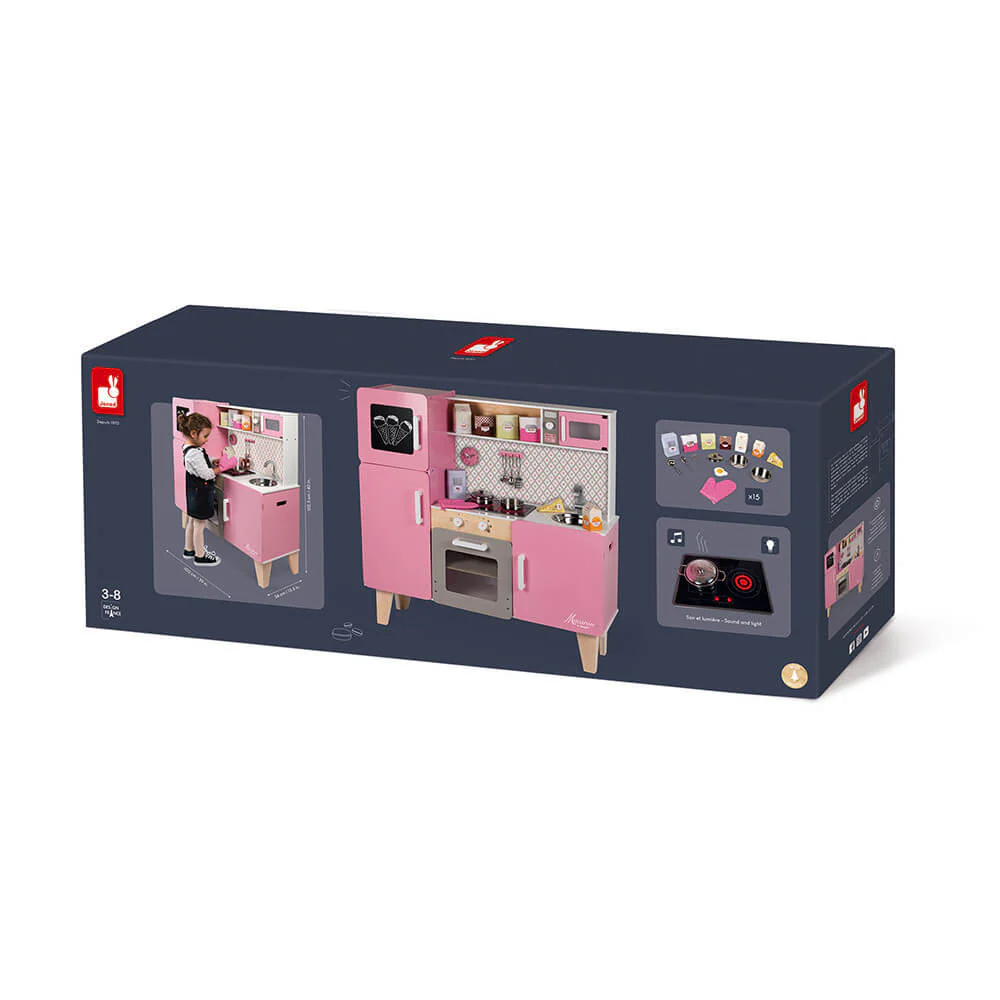 Janod - Macaron Wooden Maxi Kitchen for Children - Image 5