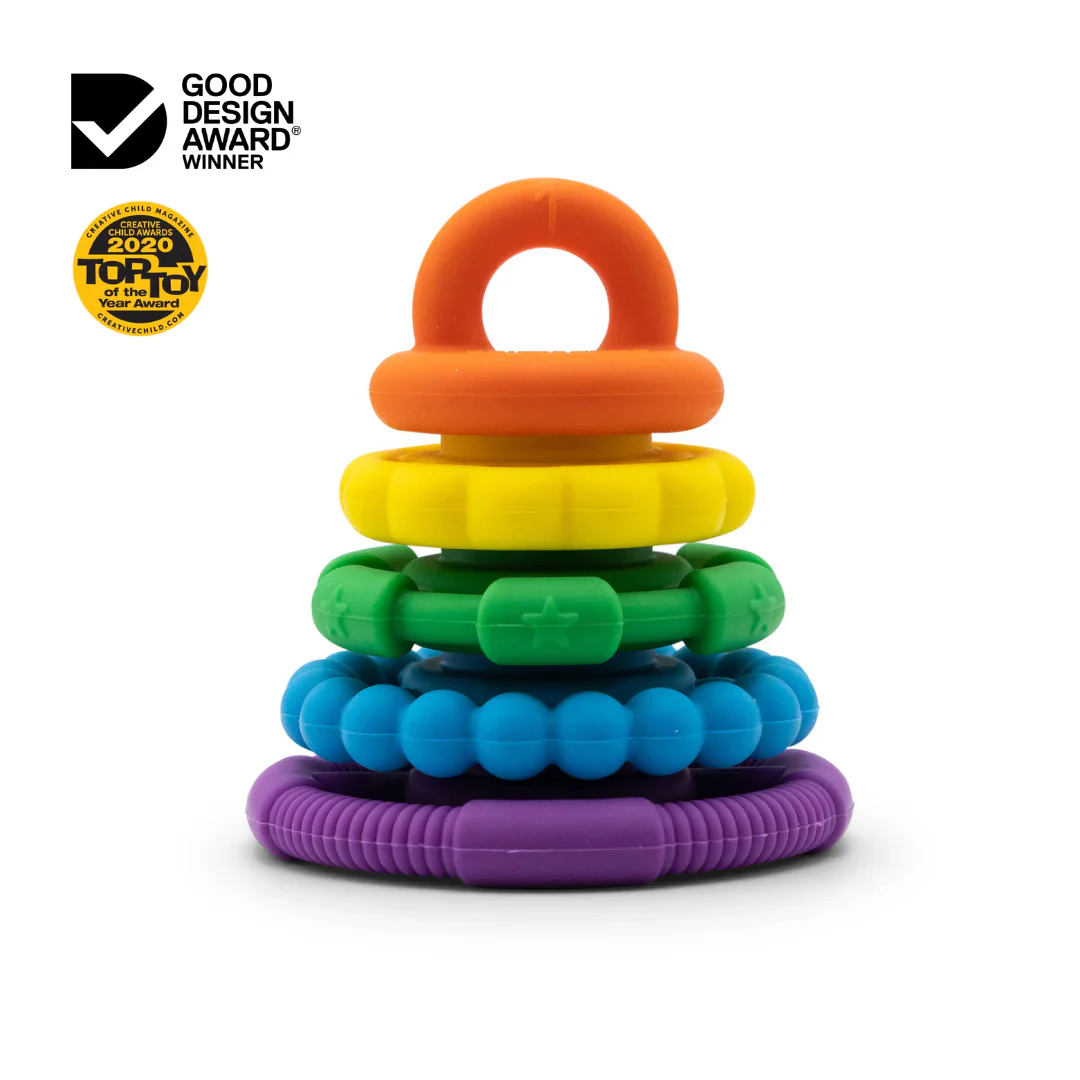 Jellystone - Rainbow Stacker & Teether Toy - Image 4