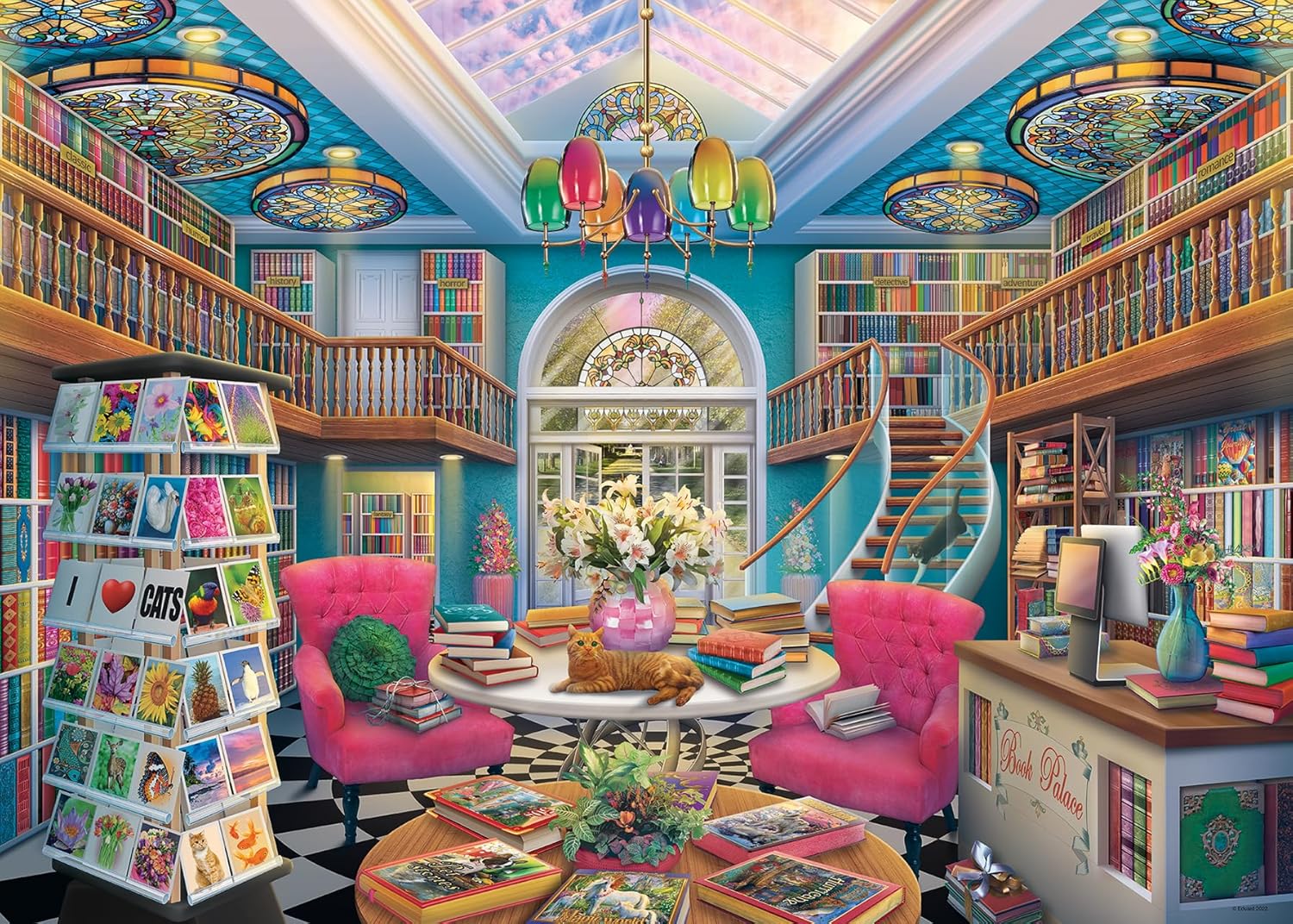 Jigsaw Puzzle The book Palace - 1000 Pieces - Image 2