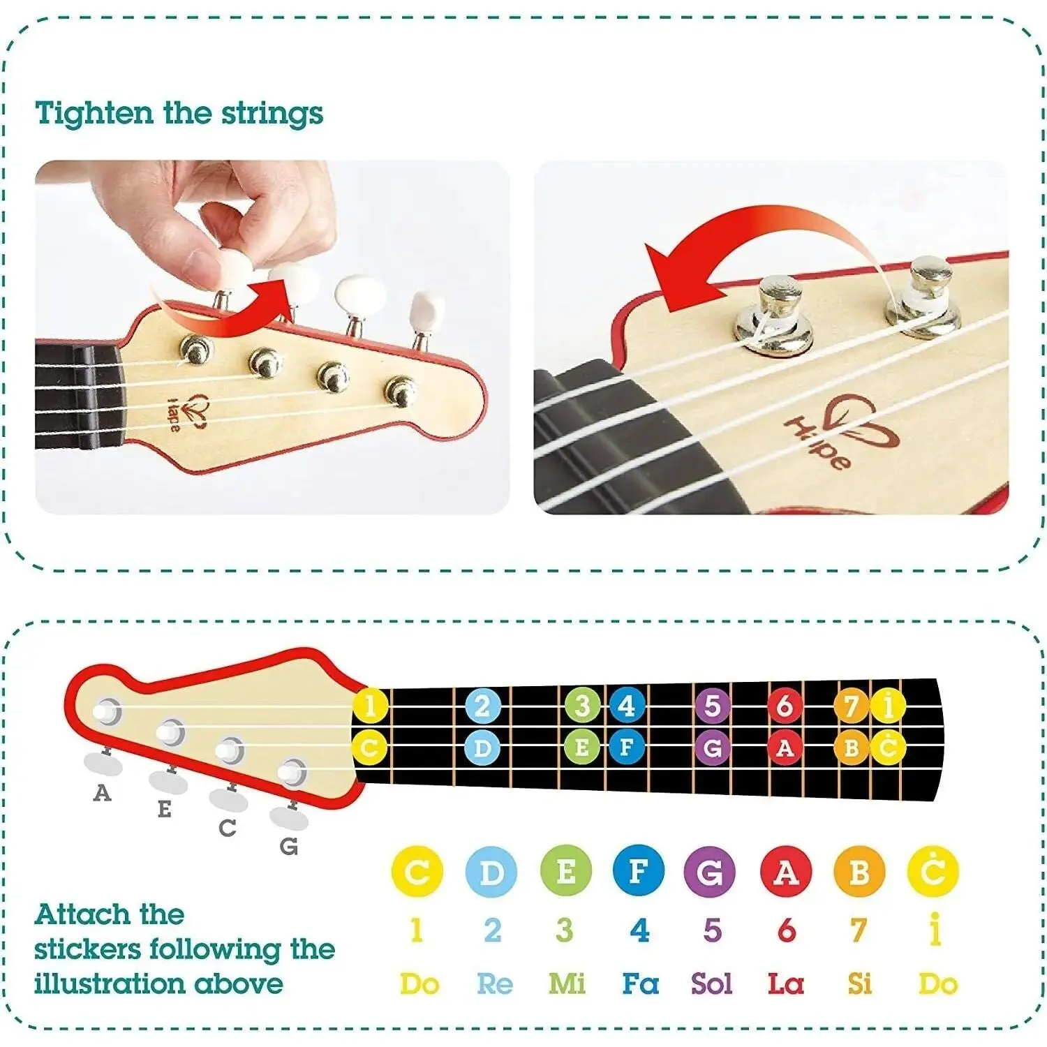 Learn with Lights Electronic Ukulele - Image 8