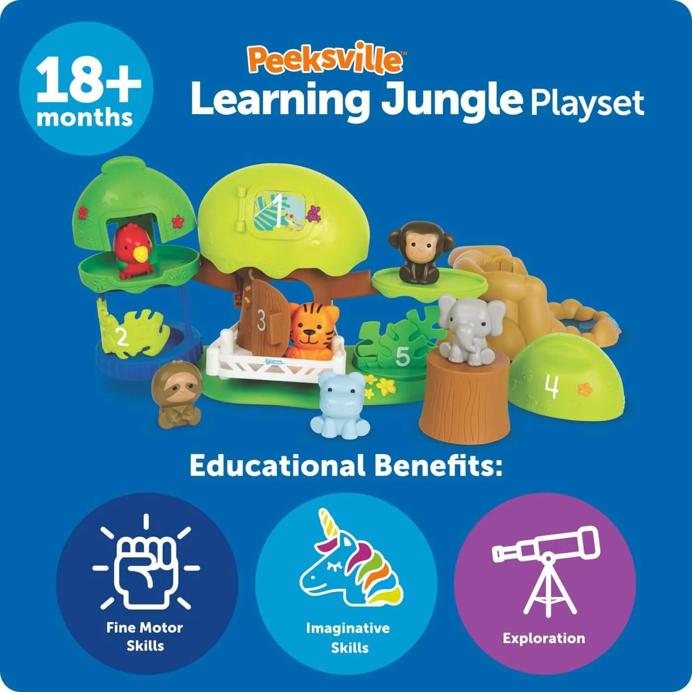 Learning Resources Peeksville Jungle Safari Playset - Image 3